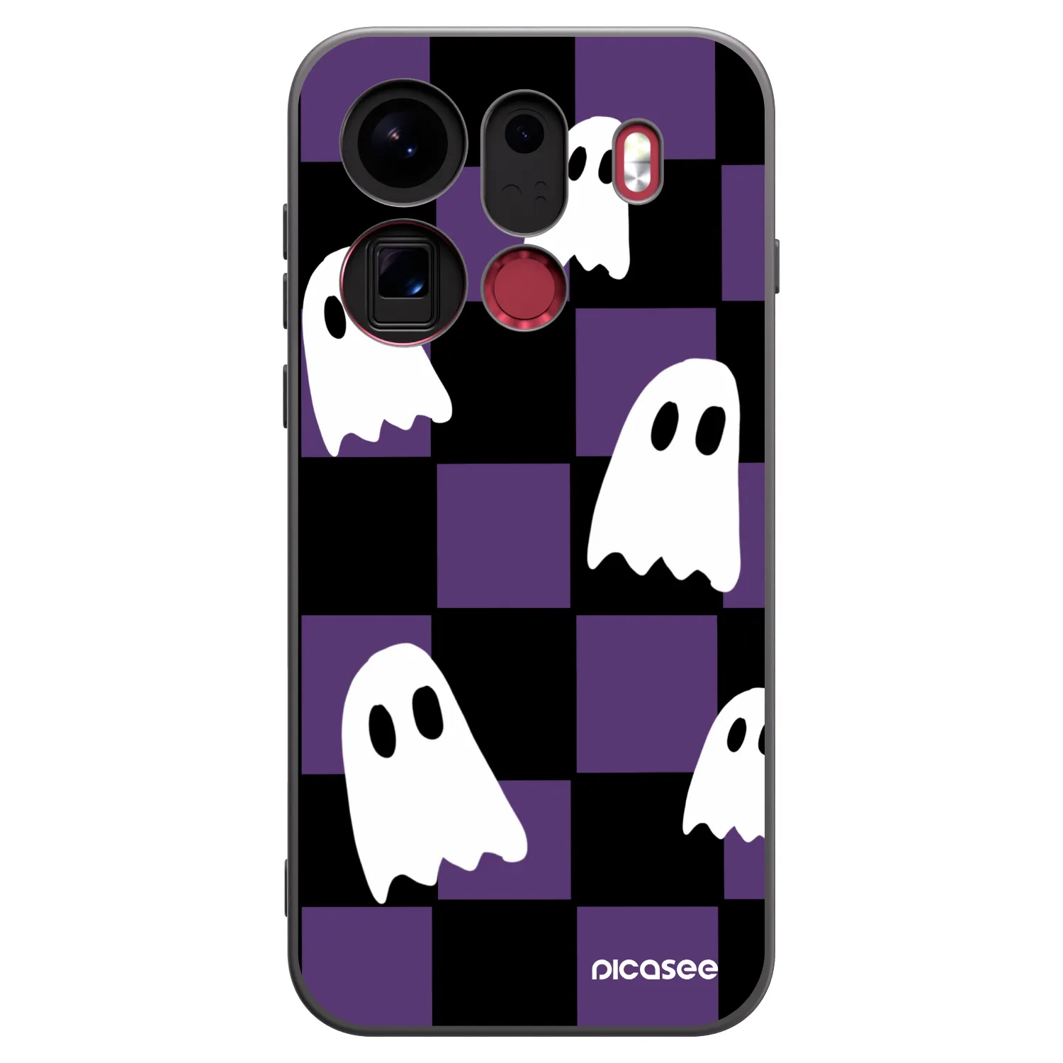 Picasee fekete szilikon tok az alábbi mobiltelefonokra OPPO Find X9 Pro - Ghosts
