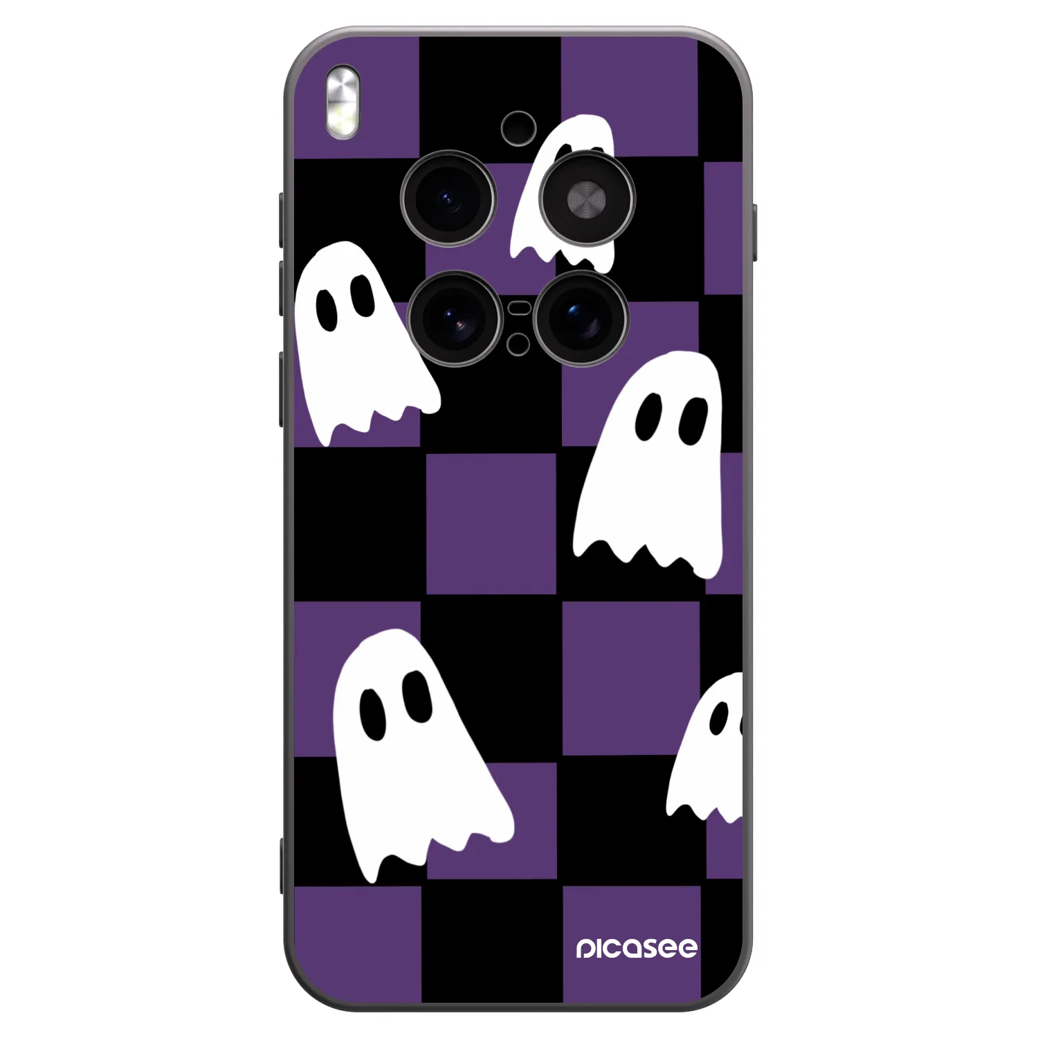 Picasee fekete szilikon tok az alábbi mobiltelefonokra Vivo X300 Pro - Ghosts