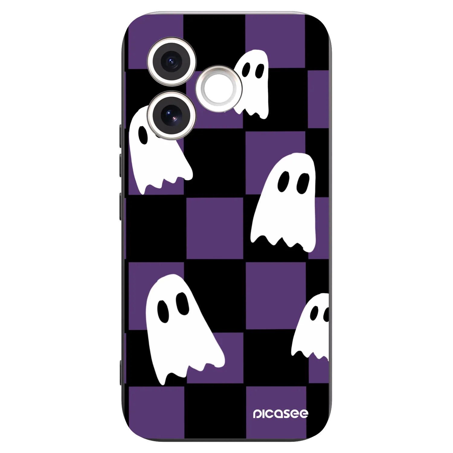 Picasee fekete szilikon tok az alábbi mobiltelefonokra Honor 600 Lite - Ghosts