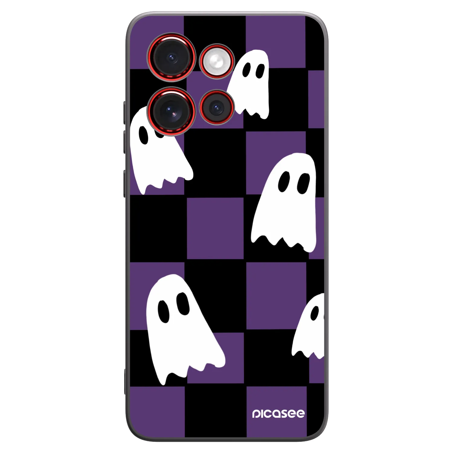 Picasee fekete szilikon tok az alábbi mobiltelefonokra Motorola Edge 60 Neo 5G - Ghosts