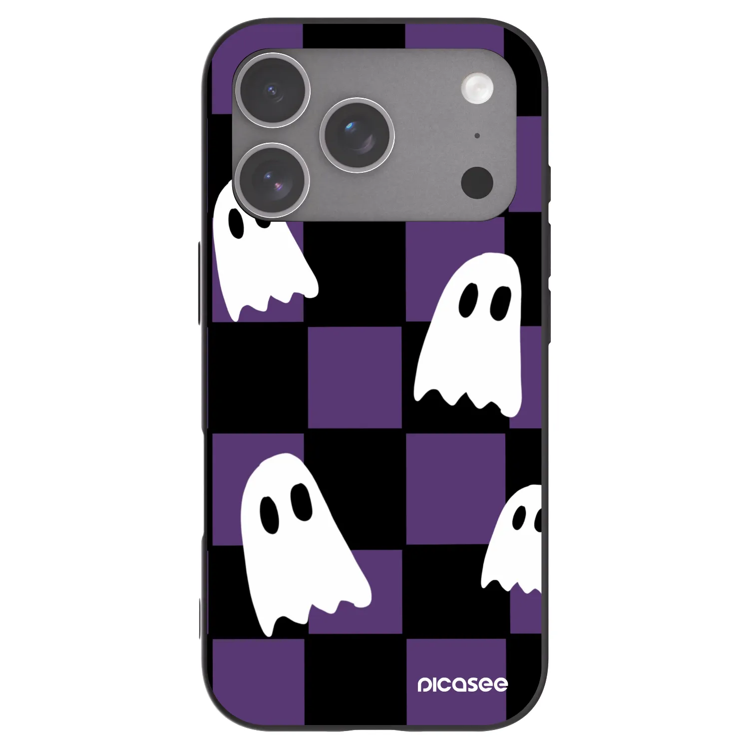 Picasee fekete szilikon tok az alábbi mobiltelefonokra Apple iPhone 18 Pro - Ghosts