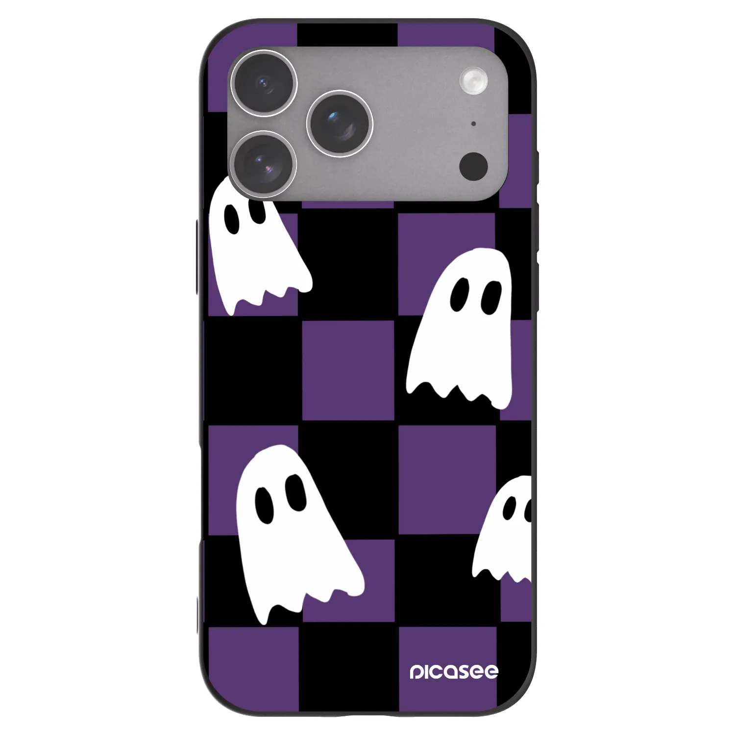 Picasee fekete szilikon tok az alábbi mobiltelefonokra Apple iPhone 18 Pro Max - Ghosts