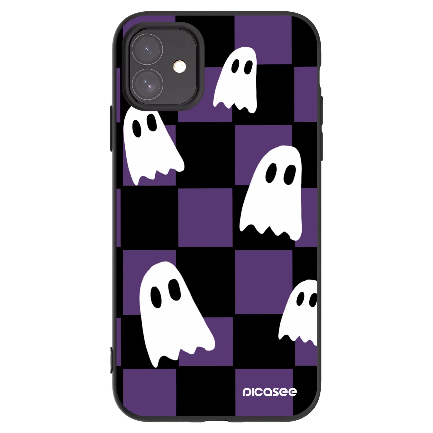 Picasee fekete szilikon tok az alábbi mobiltelefonokra Apple iPhone 11 - Ghosts