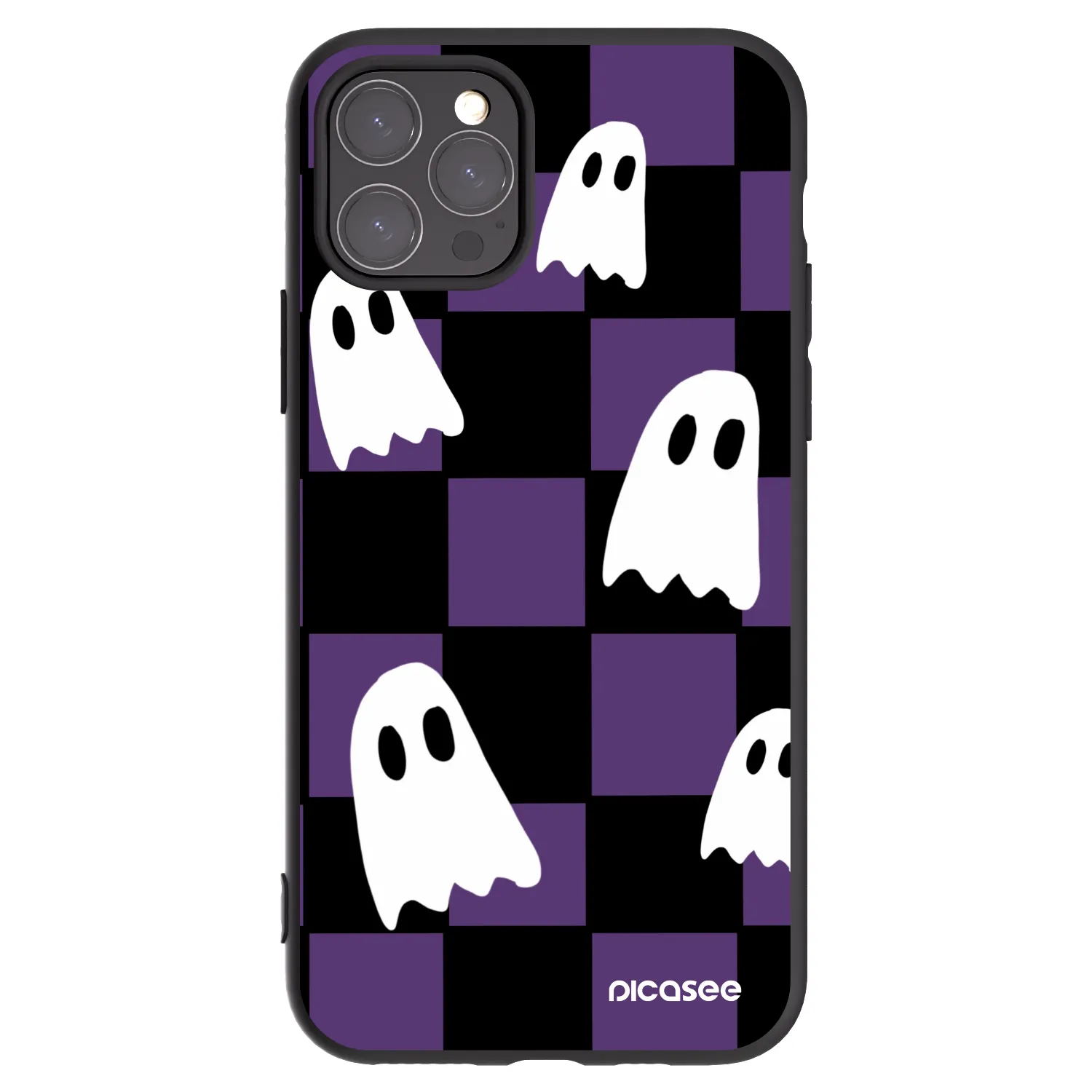 Picasee fekete szilikon tok az alábbi mobiltelefonokra Apple iPhone 11 Pro - Ghosts