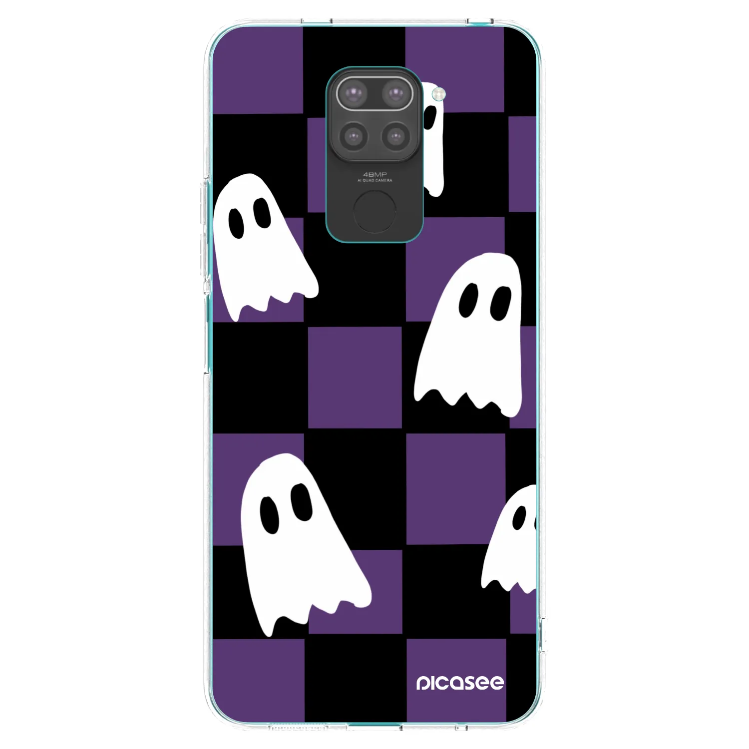 Picasee fekete szilikon tok az alábbi mobiltelefonokra Xiaomi Redmi Note 9 - Ghosts