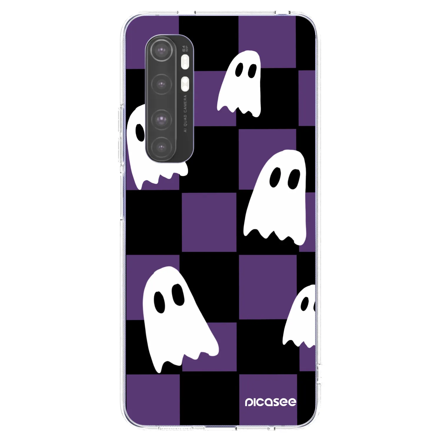 Picasee átlátszó szilikon tok az alábbi mobiltelefonokra Xiaomi Mi Note 10 Lite - Ghosts