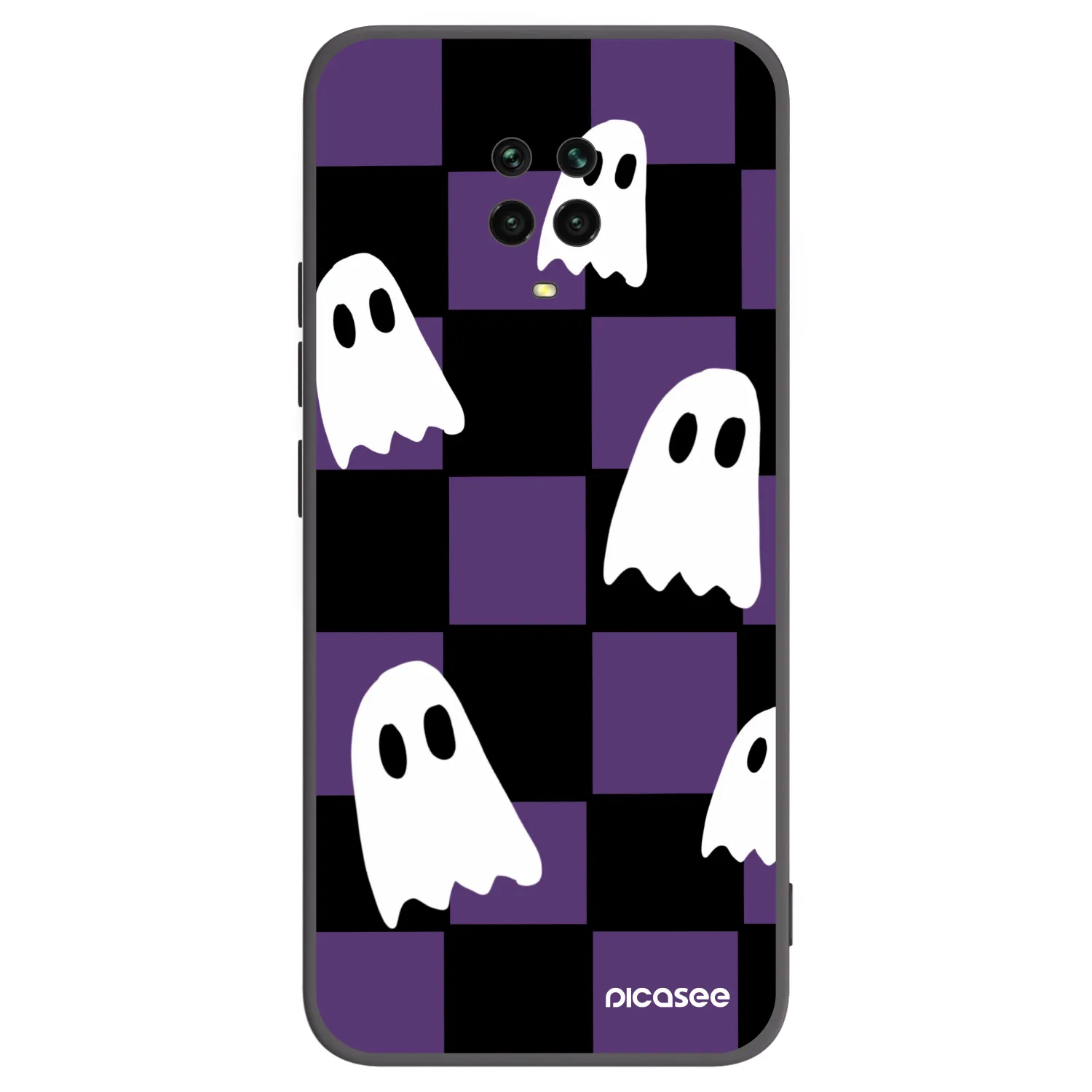 Picasee fekete szilikon tok az alábbi mobiltelefonokra Xiaomi Redmi Note 9S - Ghosts