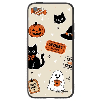 Szilikon tok erre a típusra Apple iPhone 5/5S/SE - Halloween stickers