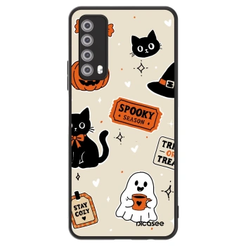 Szilikon tok erre a típusra Huawei P Smart 2021 - Halloween stickers