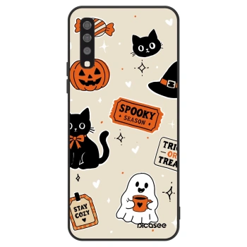 Szilikon tok erre a típusra Samsung Galaxy A70 A705F - Halloween stickers