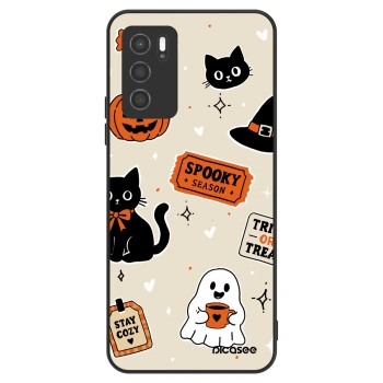Szilikon tok erre a típusra OPPO A16 - Halloween stickers