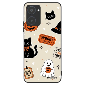 Szilikon tok erre a típusra Realme 10 4G - Halloween stickers