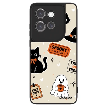 Szilikon tok erre a típusra Motorola Edge 50 Neo - Halloween stickers
