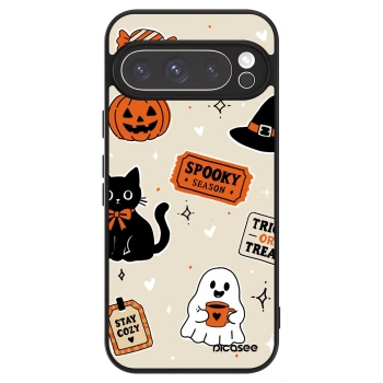 Szilikon tok erre a típusra Google Pixel 9 Pro - Halloween stickers