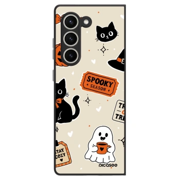 Szilikon tok erre a típusra Samsung Galaxy Z Fold5 5G - Halloween stickers