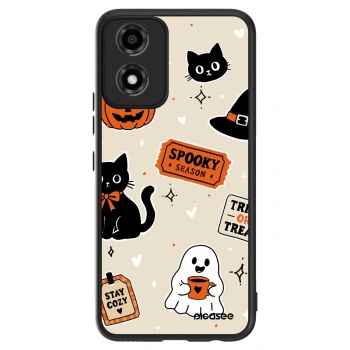 Szilikon tok erre a típusra Motorola Moto E14 - Halloween stickers