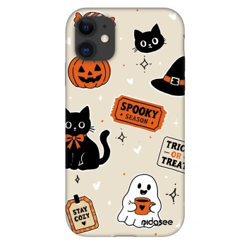 Szilikon tok erre a típusra Apple iPhone 11 - Halloween stickers