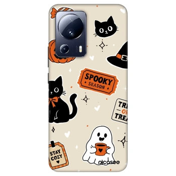 Szilikon tok erre a típusra Xiaomi 13 Lite - Halloween stickers