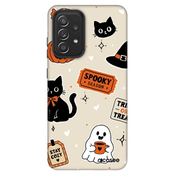 Szilikon tok erre a típusra Samsung Galaxy A52 5G A525F - Halloween stickers