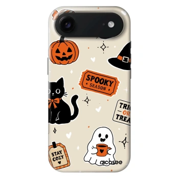 Szilikon tok erre a típusra Apple iPhone Air - Halloween stickers