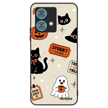 Szilikon tok erre a típusra Motorola Edge 40 Neo - Halloween stickers