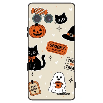 Szilikon tok erre a típusra Sony Xperia 10 VII - Halloween stickers