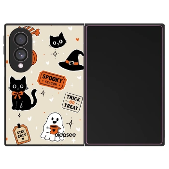 Szilikon tok erre a típusra Samsung Galaxy Z Fold8 5G - Halloween stickers