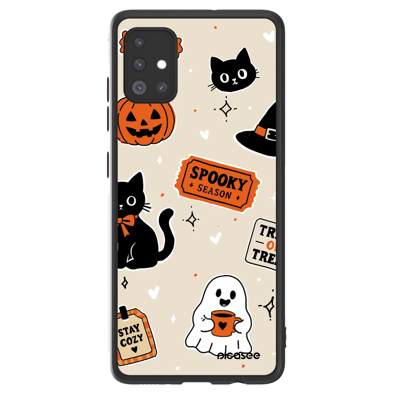 Picasee ULTIMATE CASE Samsung Galaxy A51 A515F - készülékre - Halloween stickers