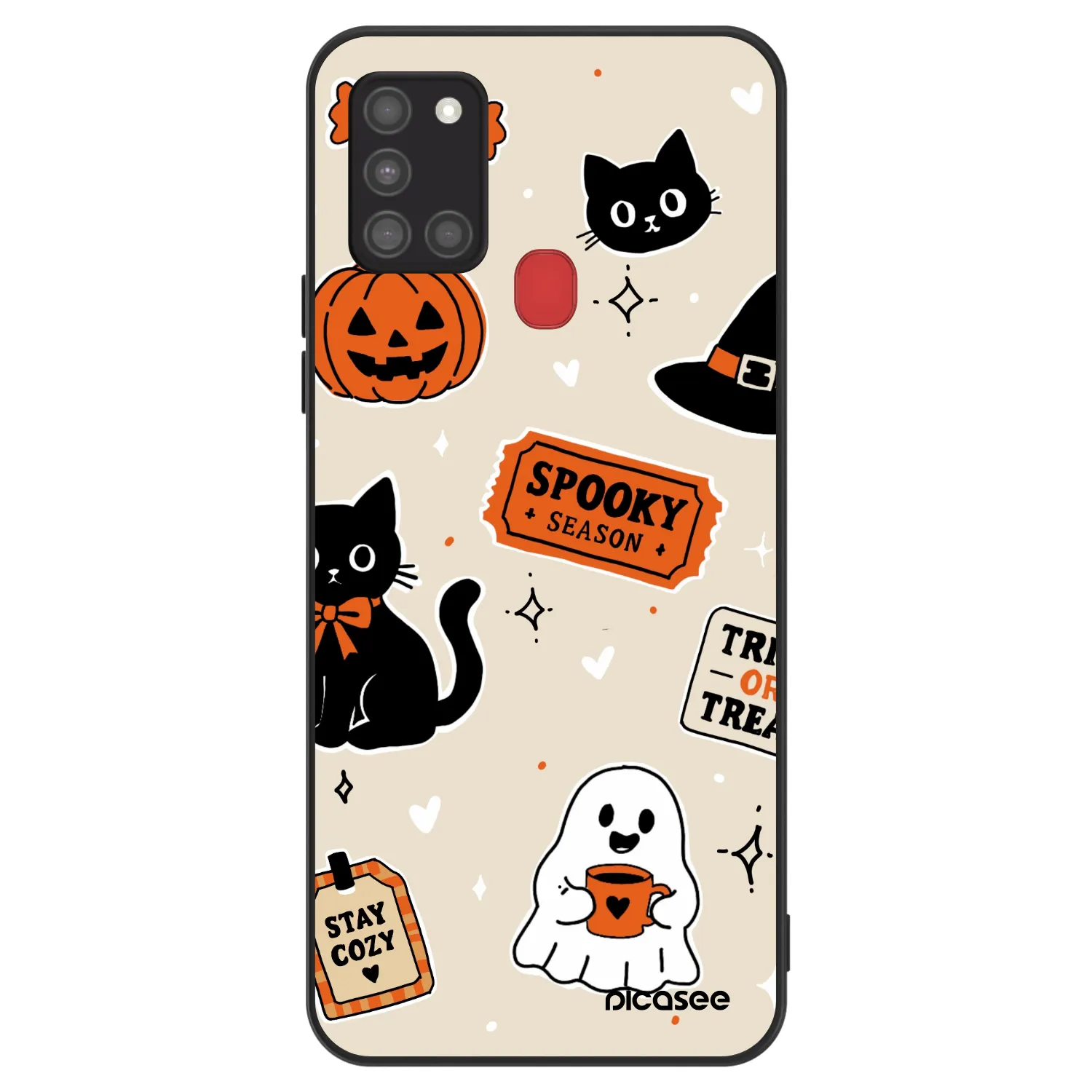 Picasee ULTIMATE CASE Samsung Galaxy A21s - készülékre - Halloween stickers