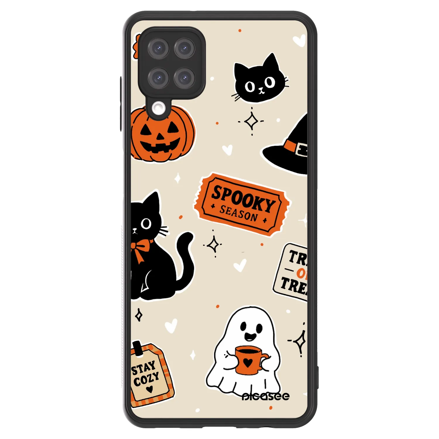 Picasee ULTIMATE CASE Samsung Galaxy A12 A125F - készülékre - Halloween stickers