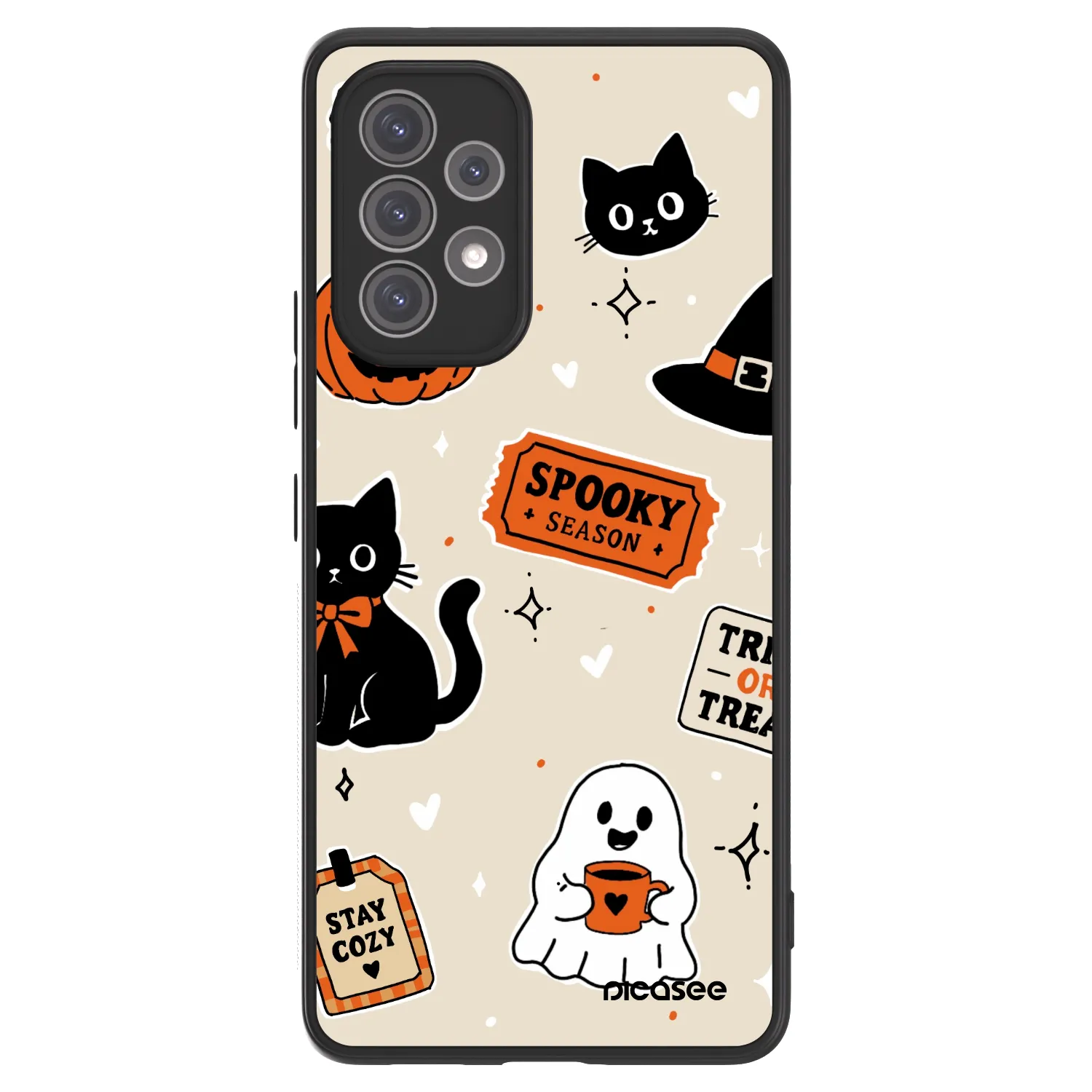 Picasee ULTIMATE CASE Samsung Galaxy A52 5G A525F - készülékre - Halloween stickers