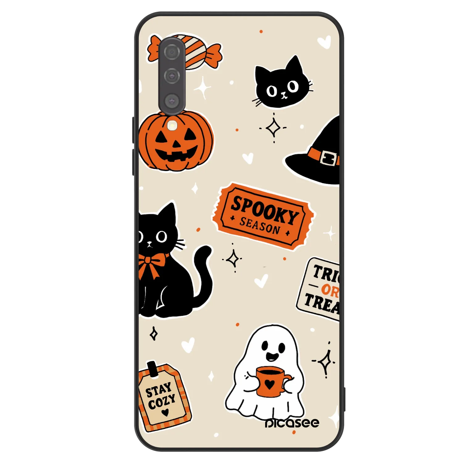 Picasee ULTIMATE CASE Samsung Galaxy A50 A505F - készülékre - Halloween stickers
