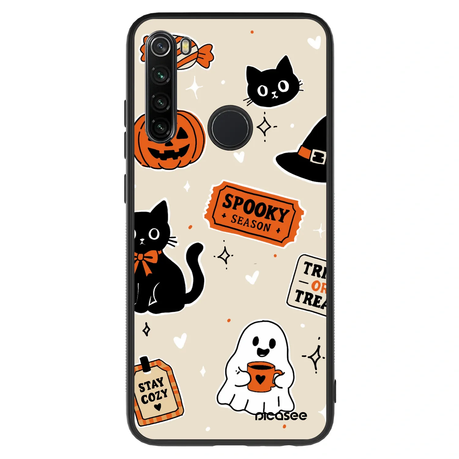 Picasee ULTIMATE CASE Xiaomi Redmi Note 8 - készülékre - Halloween stickers