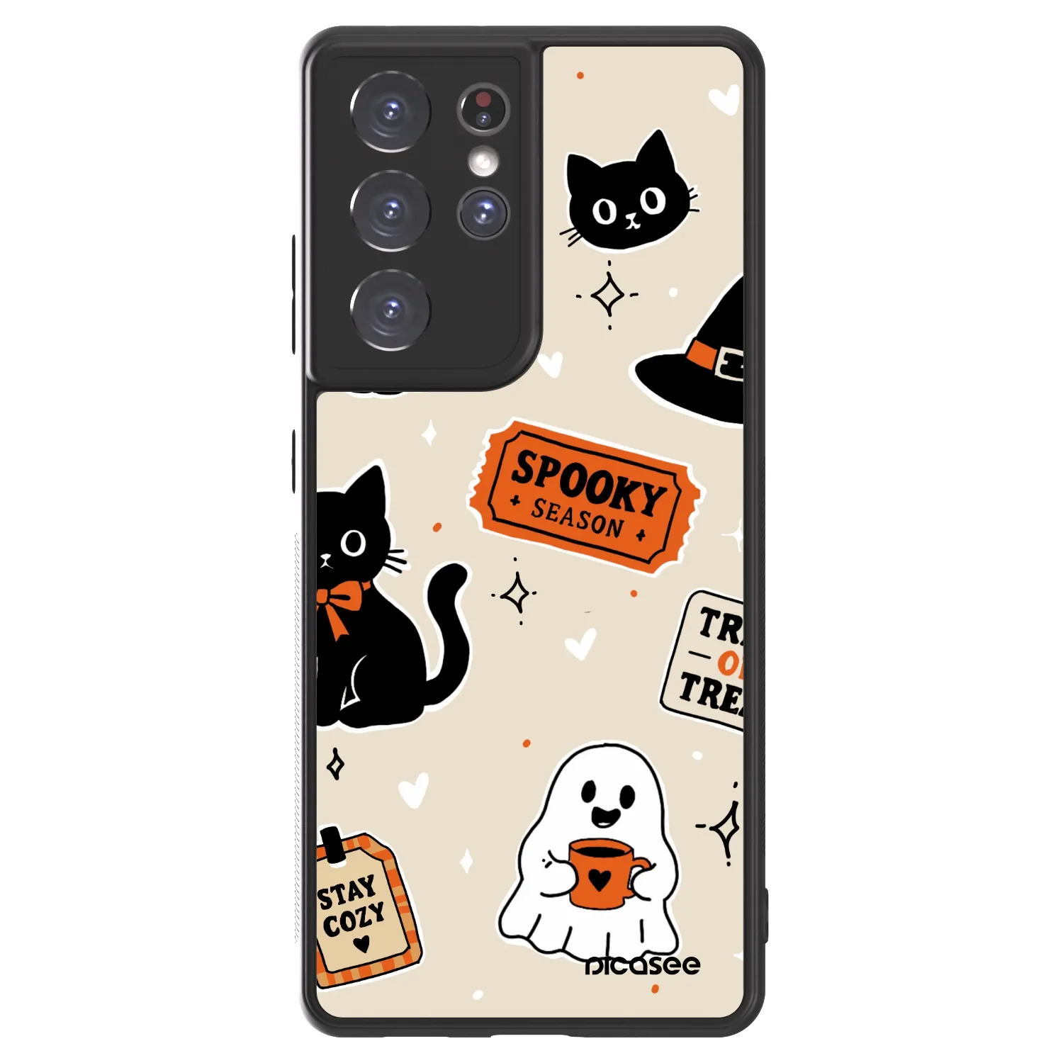 Picasee ULTIMATE CASE Samsung Galaxy S21 Ultra 5G G998B - készülékre - Halloween stickers