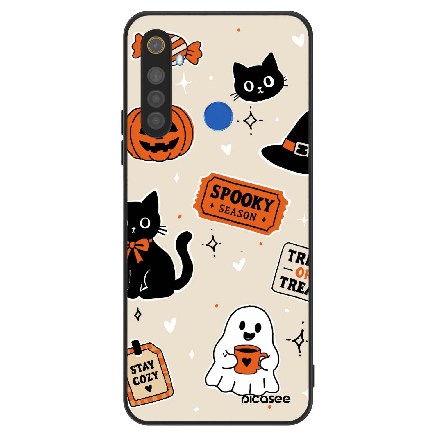 Picasee ULTIMATE CASE Realme 5 - készülékre - Halloween stickers