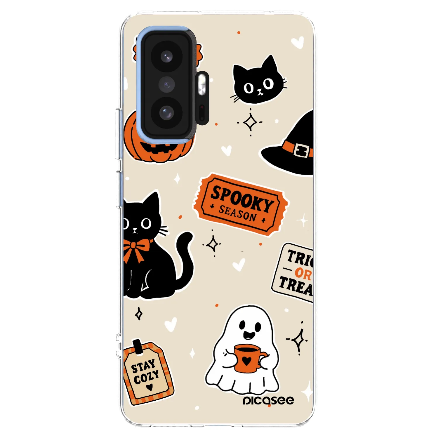 Picasee átlátszó szilikon tok az alábbi mobiltelefonokra Xiaomi 11T Pro - Halloween stickers