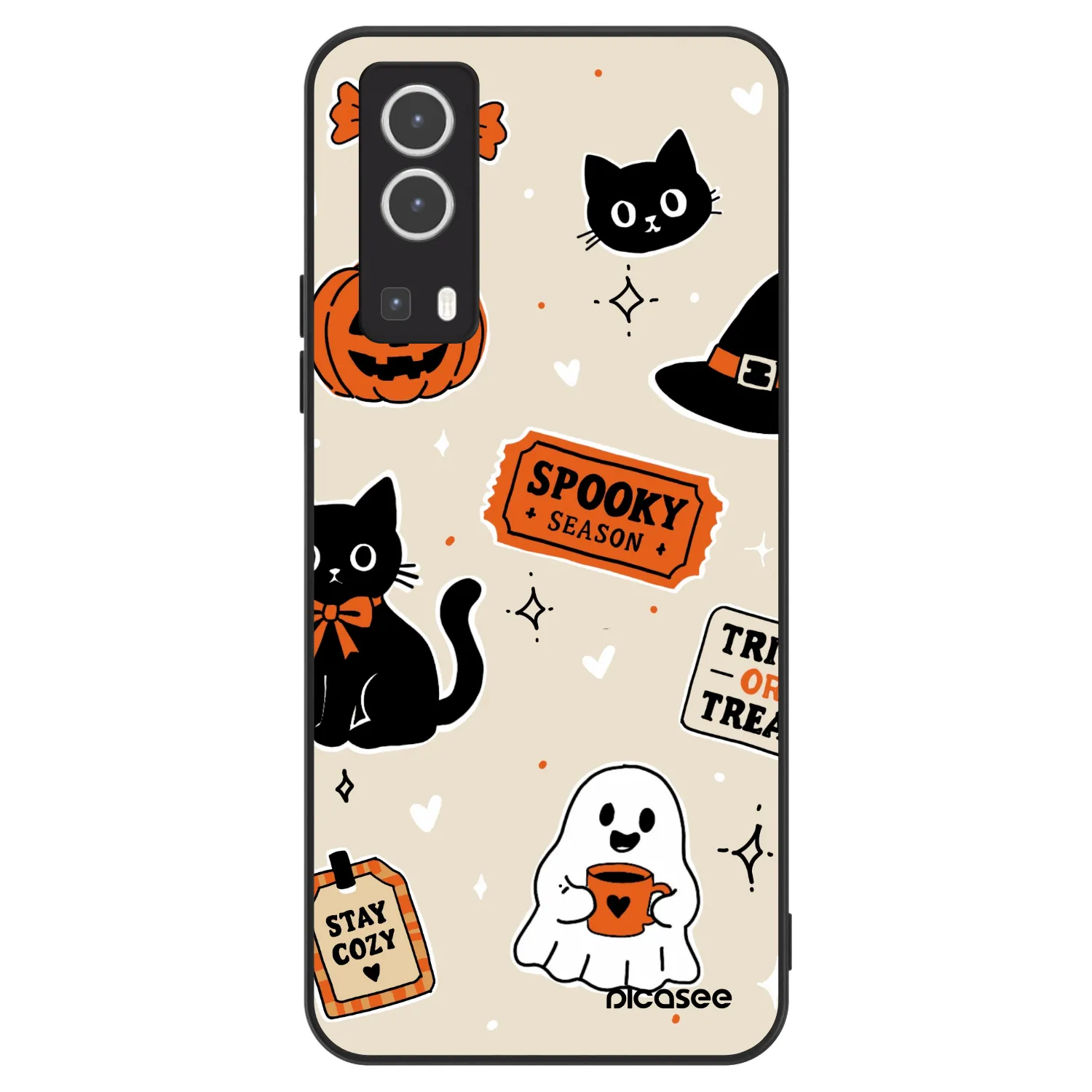 Picasee ULTIMATE CASE Vivo Y72 5G - készülékre - Halloween stickers