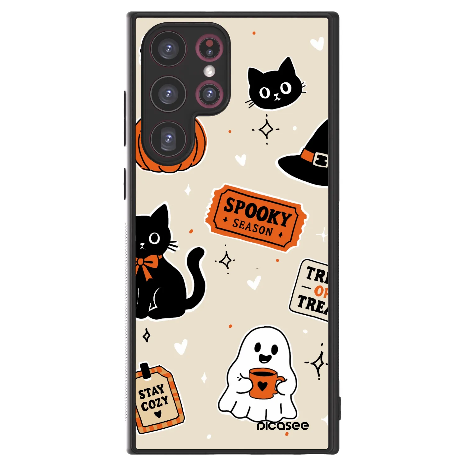 Picasee ULTIMATE CASE Samsung Galaxy S22 Ultra 5G - készülékre - Halloween stickers