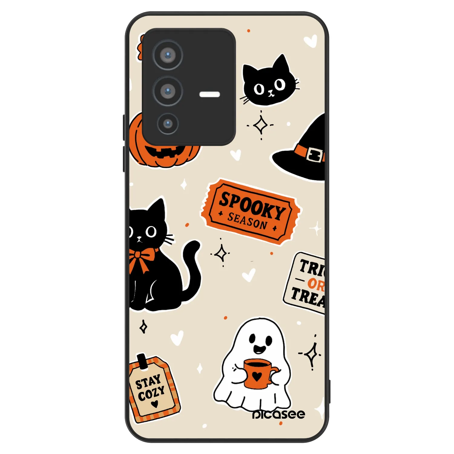 Picasee ULTIMATE CASE Vivo V23 5G - készülékre - Halloween stickers
