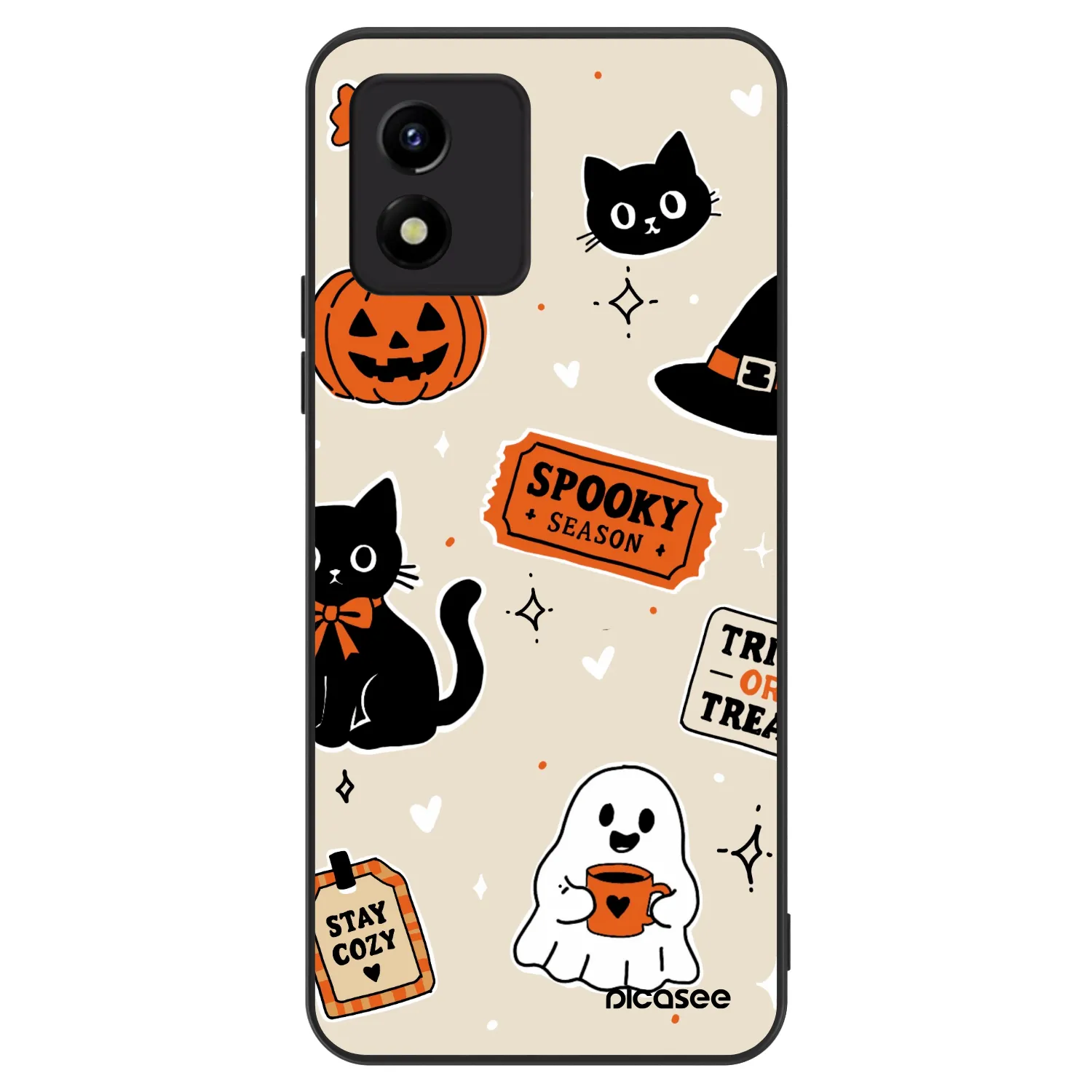 Picasee ULTIMATE CASE Vivo Y01 - készülékre - Halloween stickers