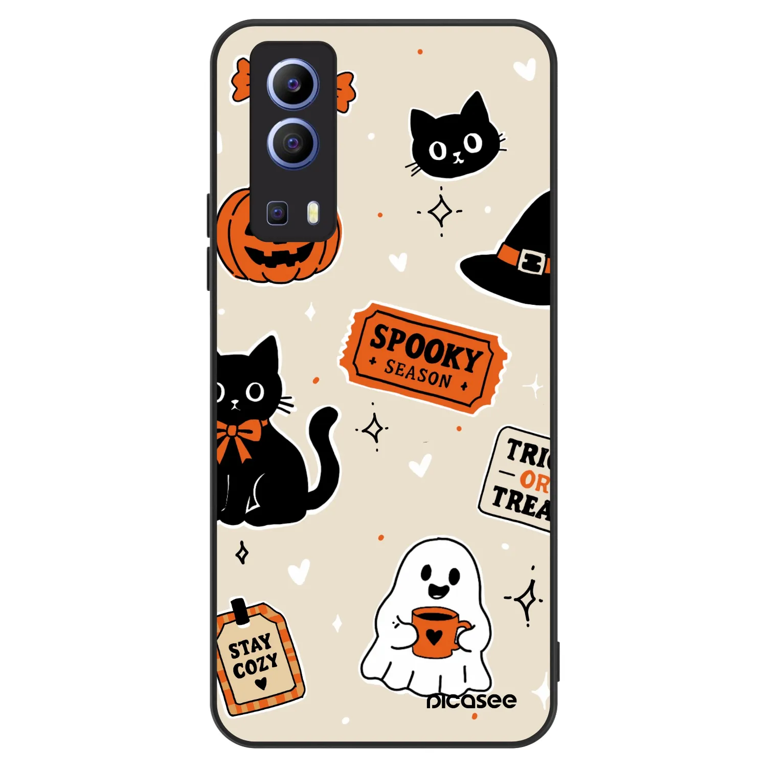 Picasee ULTIMATE CASE Vivo Y52 5G - készülékre - Halloween stickers