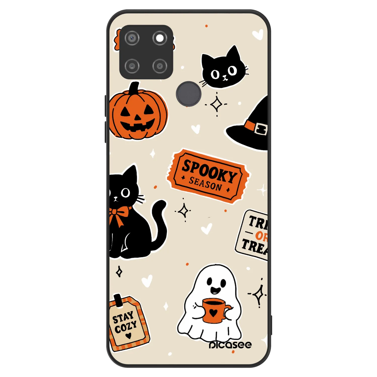 Picasee ULTIMATE CASE Realme C21Y - készülékre - Halloween stickers