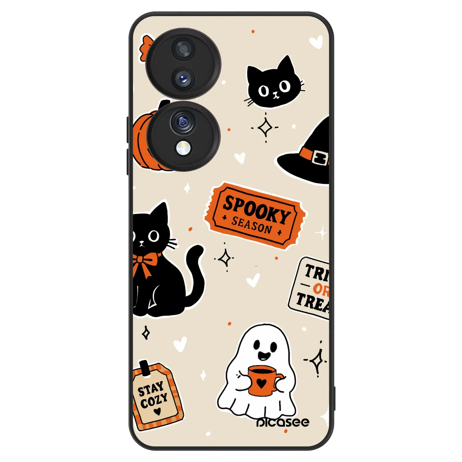Picasee ULTIMATE CASE Honor 70 - készülékre - Halloween stickers