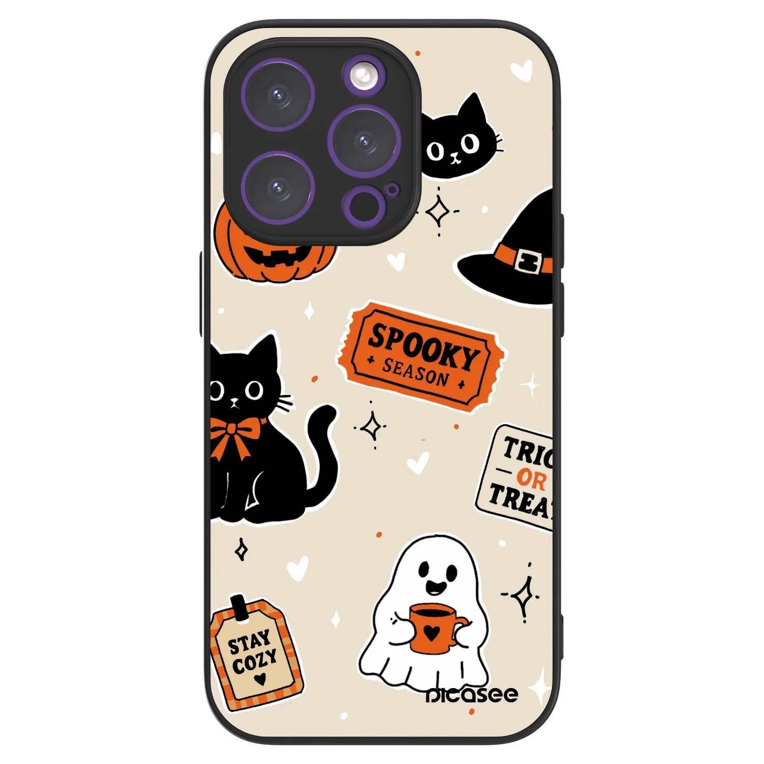 Picasee ULTIMATE CASE MagSafe Apple iPhone 14 Pro - készülékre - Halloween stickers