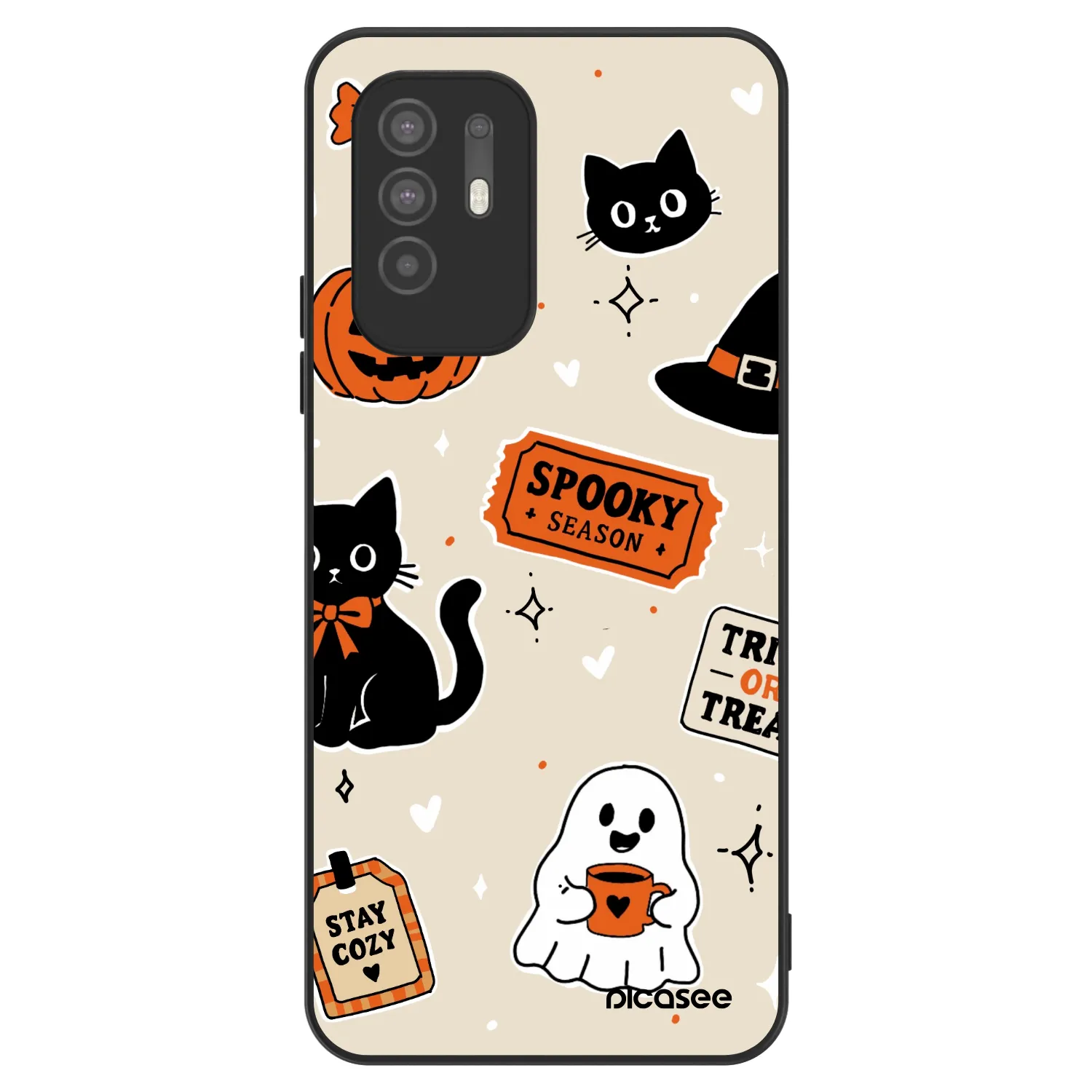 Picasee ULTIMATE CASE OPPO A94 5G - készülékre - Halloween stickers