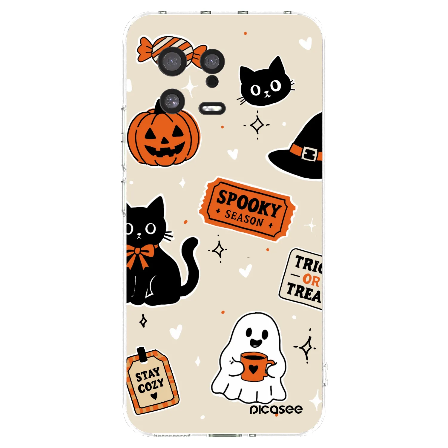 Picasee átlátszó szilikon tok az alábbi mobiltelefonokra Xiaomi 13 - Halloween stickers