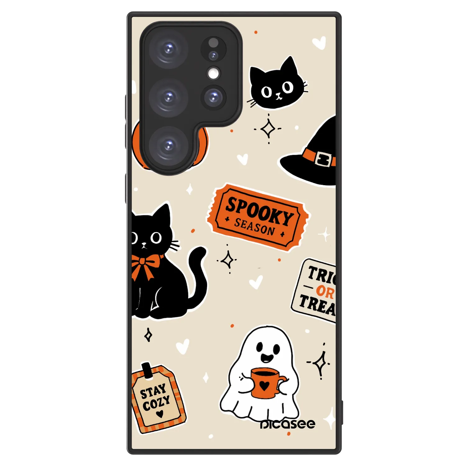 Picasee ULTIMATE CASE PowerShare Samsung Galaxy S23 Ultra 5G - készülékre - Halloween stickers