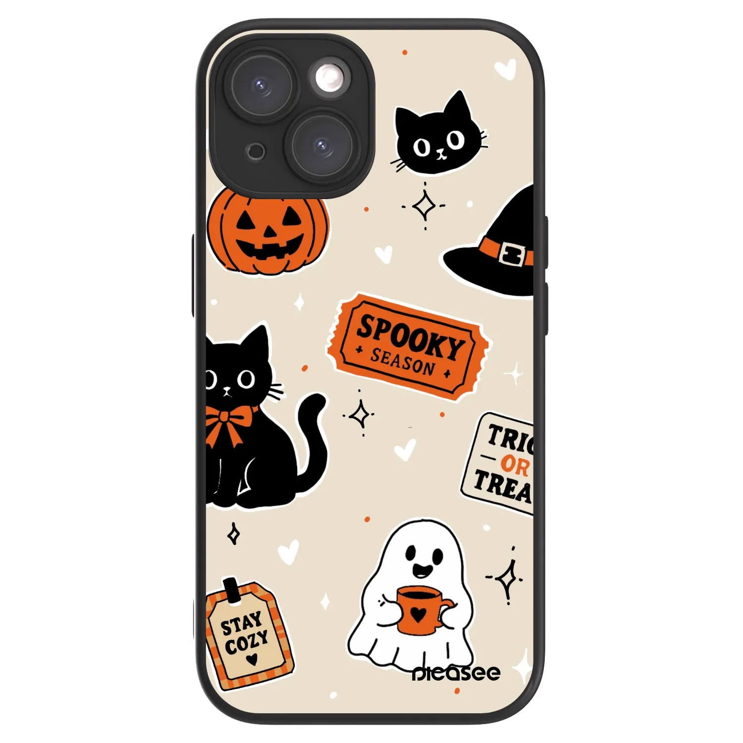 Picasee ULTIMATE CASE MagSafe Apple iPhone 15 - készülékre - Halloween stickers