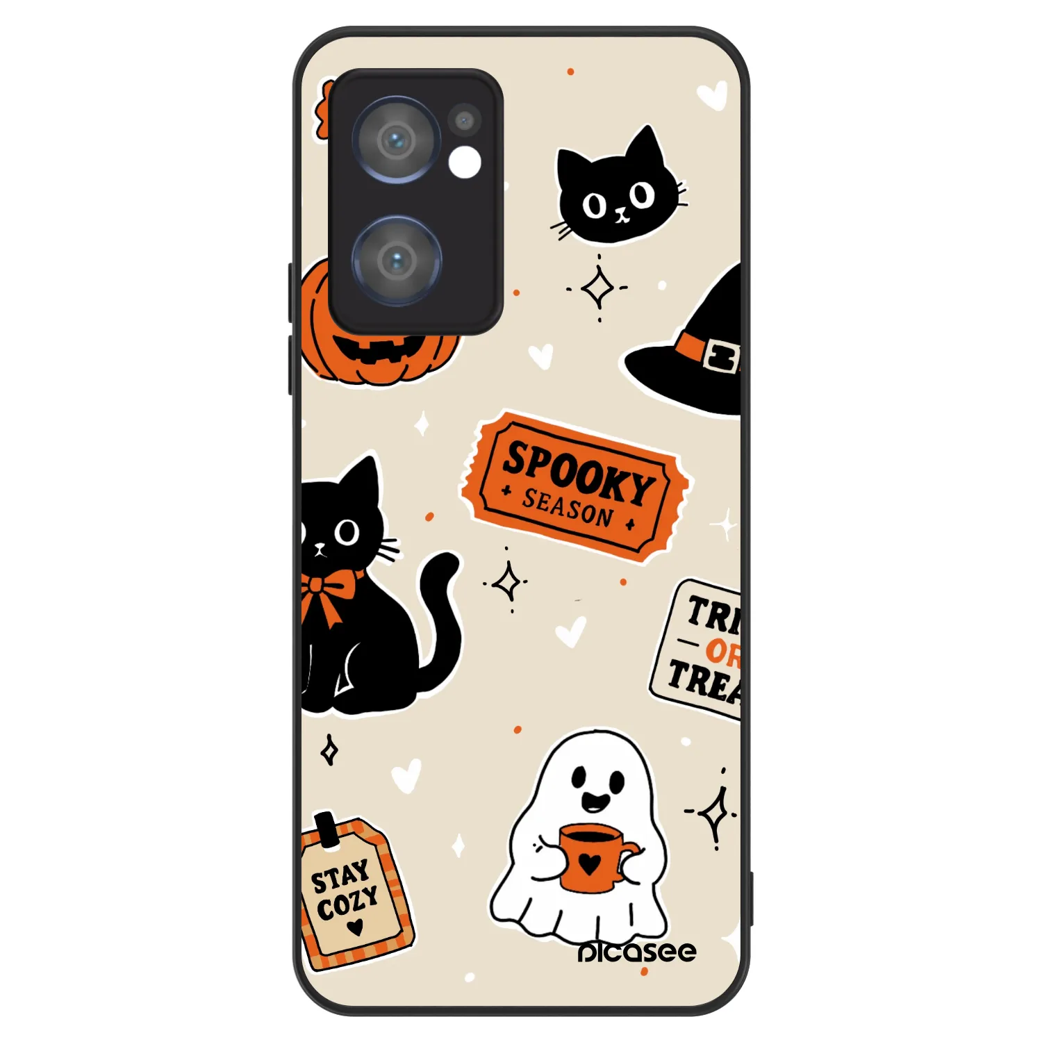 Picasee ULTIMATE CASE OPPO Reno 7 5G - készülékre - Halloween stickers