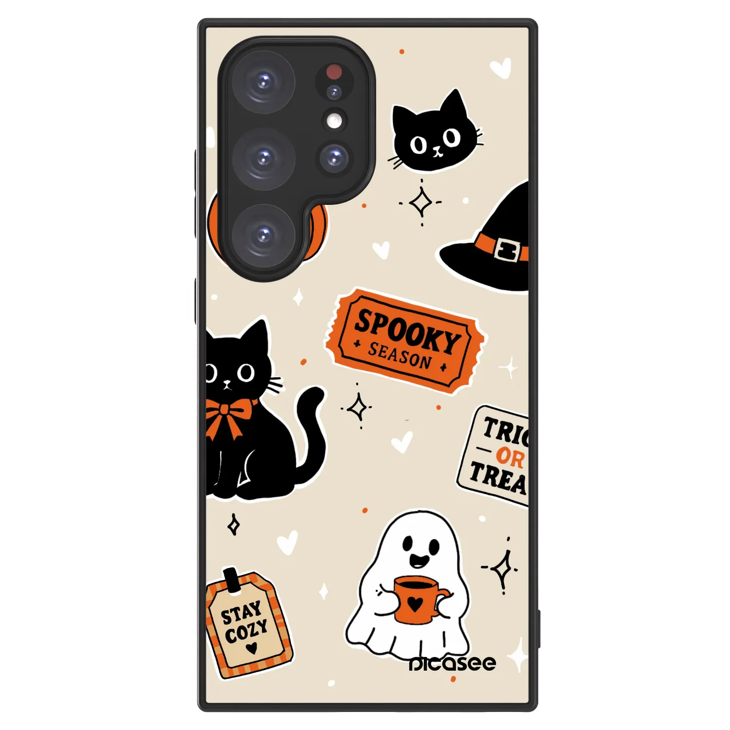 Picasee ULTIMATE CASE PowerShare Samsung Galaxy S24 Ultra S928B 5G - készülékre - Halloween stickers